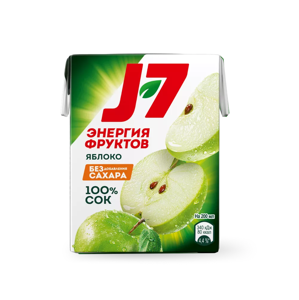 Сок J7 яблочный 0,2 л