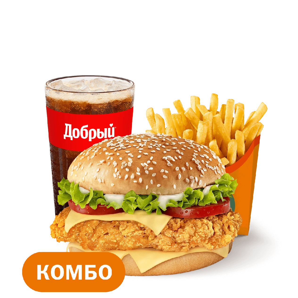 ​​​​​​Биг Чикен Бургер Комбо