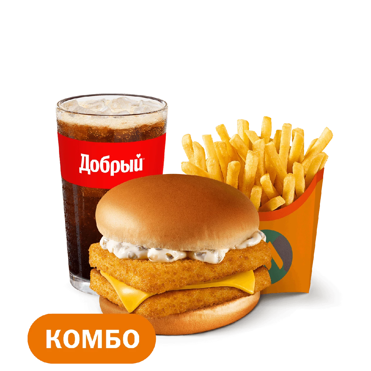 Двойной Фиш Бургер Комбо