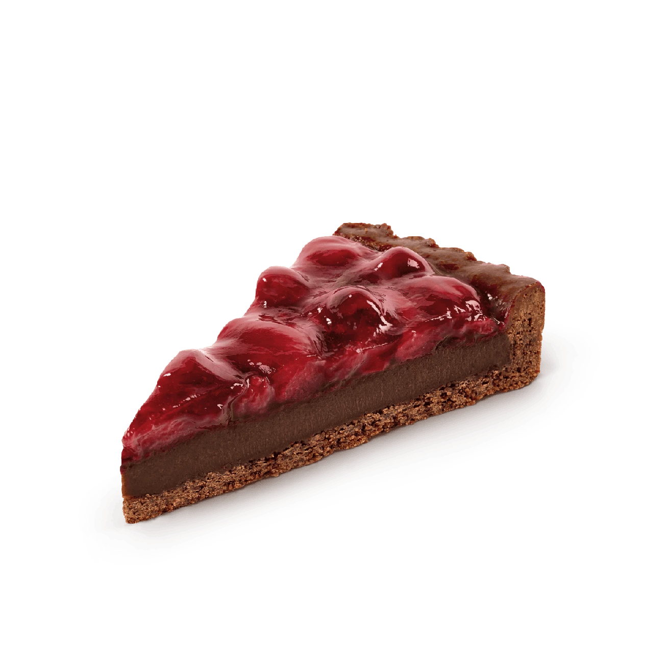 Шоколадный тарт с вишней