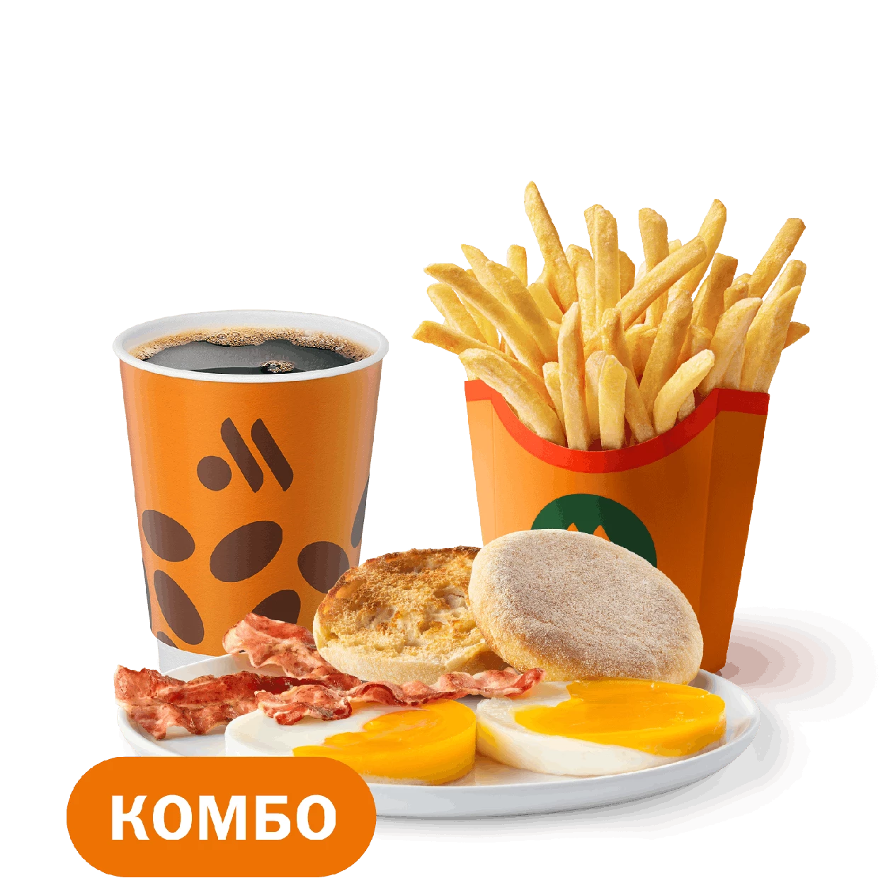 Яичница с беконом Комбо